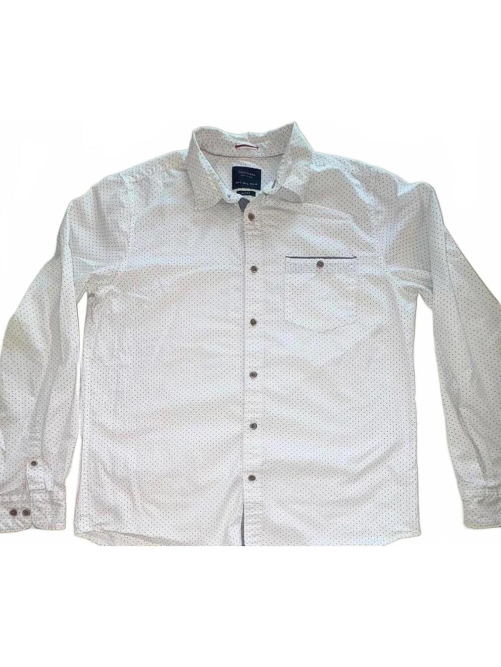Men's Cactus Man Button Up Shirt- Slim Fit L
